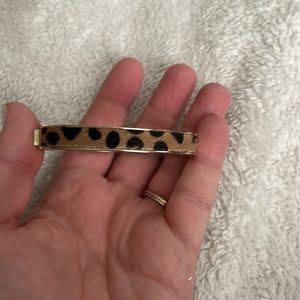 Leopard faux fur bracelet